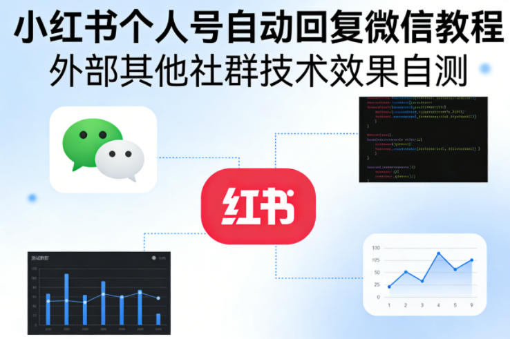 小红书个人号自动回复微信教程，外部其他社群技术，效果自测-niguangts