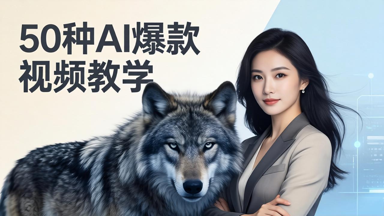 50种AI爆款视频教学：影视级古诗词+治愈萌宠+山海经蛟龙，高阶宝典商业落地-niguangts