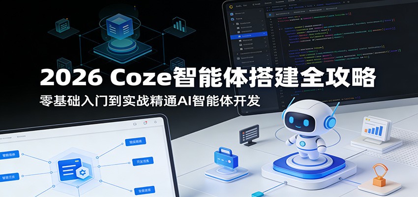 2026 Coze智能体搭建全攻略：零基础入门到实战精通AI智能体开发-niguangts