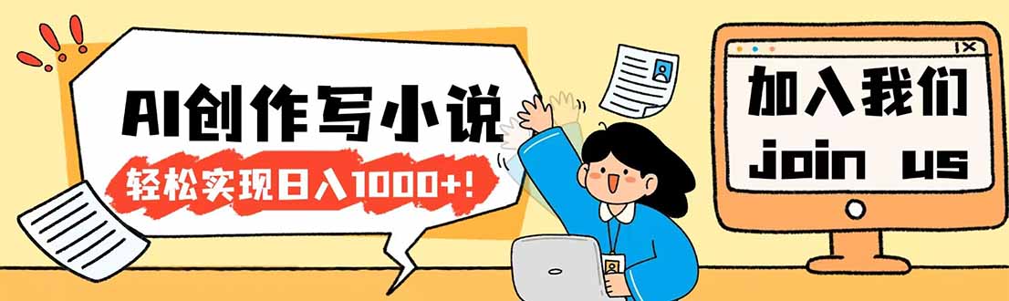 26年最新风口项目AI工具创作写小说，轻松实现日入1000+-niguangts