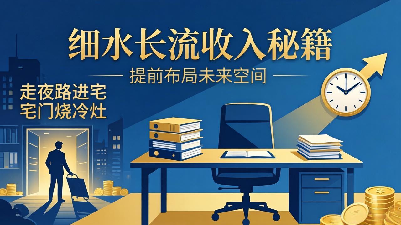 某付费文章：细水长流收入秘籍：走夜路进宅门烧冷灶，提前布局未来空间-niguangts