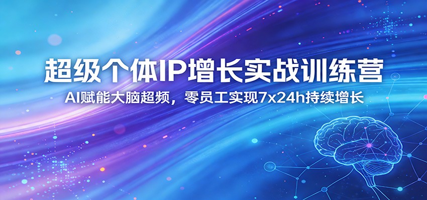 超级个体IP增长实战训练营：AI赋能大脑超频，零员工实现7x24h持续增长(更新)-niguangts