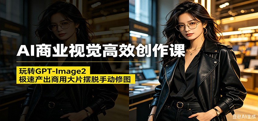 AI商业视觉高效创作课：玩转GPT-Image2，极速产出商用大片摆脱手动修图(更新)-niguangts