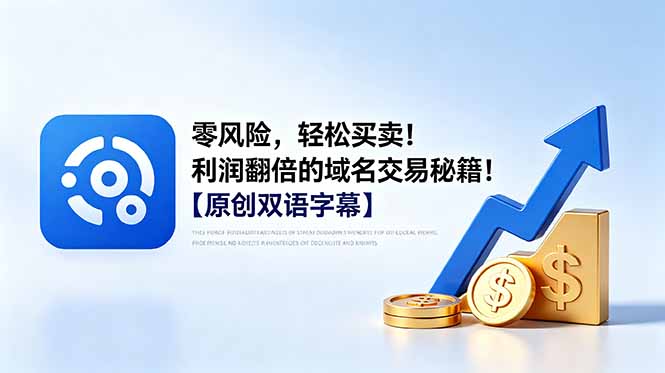 零风险，轻松买卖！利润翻倍的域名交易秘籍！【原创双语字幕】-niguangts