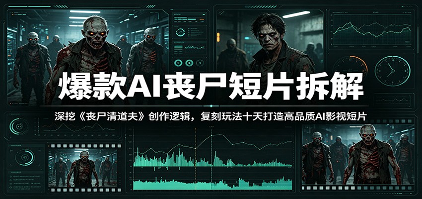 爆款AI丧尸短片拆解：深挖《丧尸清道夫》创作逻辑，复刻玩法快速打造高品质AI影视短片-niguangts