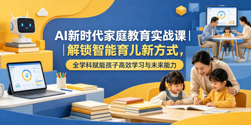 AI新时代家庭教育实战课｜解锁智能育儿新方式，全学科赋能孩子高效学习与未来能力-niguangts