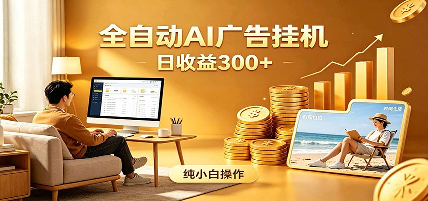 AI风口项目，全程解放双手，后台自动运行赚取收益，每天稳定收益300+-niguangts