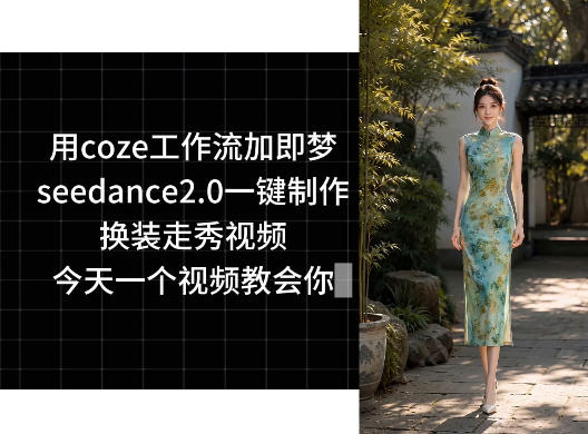 用coze工作流加即梦seedance2.0一键制作换装走秀视频，今天一个视频教会你-niguangts