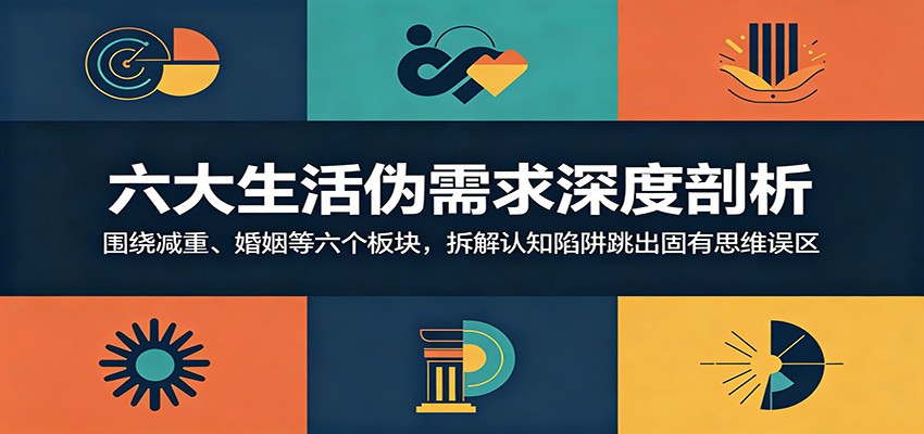 六大生活伪需求深度剖析：围绕减重、婚姻等六个板块，拆解认知陷阱跳出固有思维误区-niguangts