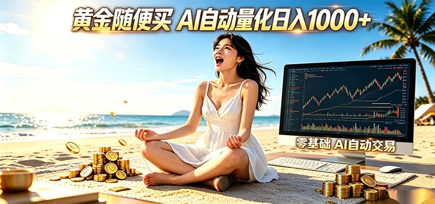 黄金随便买？AI自动外汇量化交易 在家当皇帝 日入1000+-niguangts