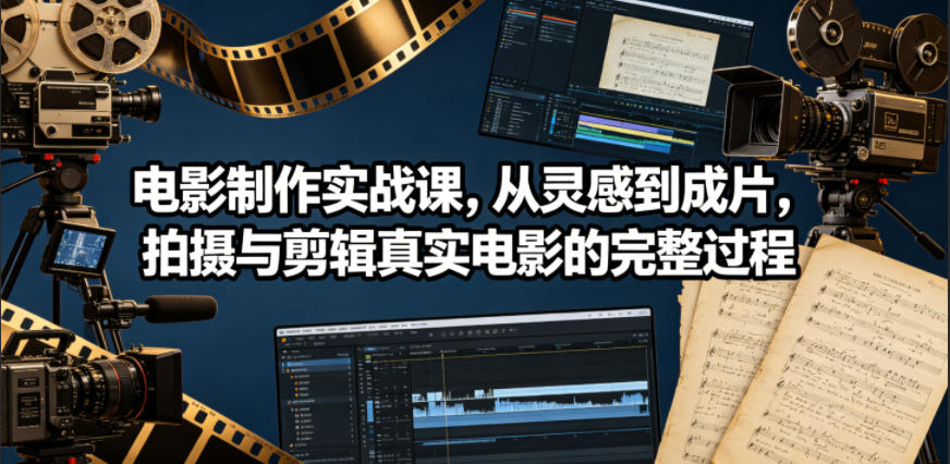 电影制作实战课，从灵感到成片，拍摄与剪辑真实电影的完整过程【原创双语字幕】-niguangts