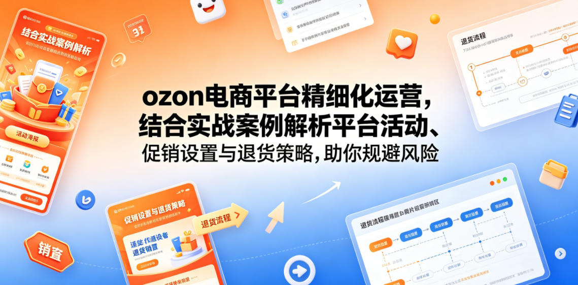 ozon电商平台精细化运营，结合实战案例解析平台活动、促销设置与退货策略，助你规避风险、提升销量-niguangts