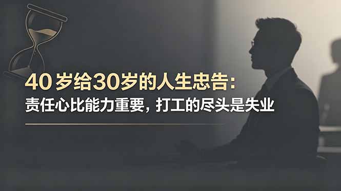 付费文章：40岁给30岁的人生忠告：责任心比能力重要，打工的尽头是失业-niguangts