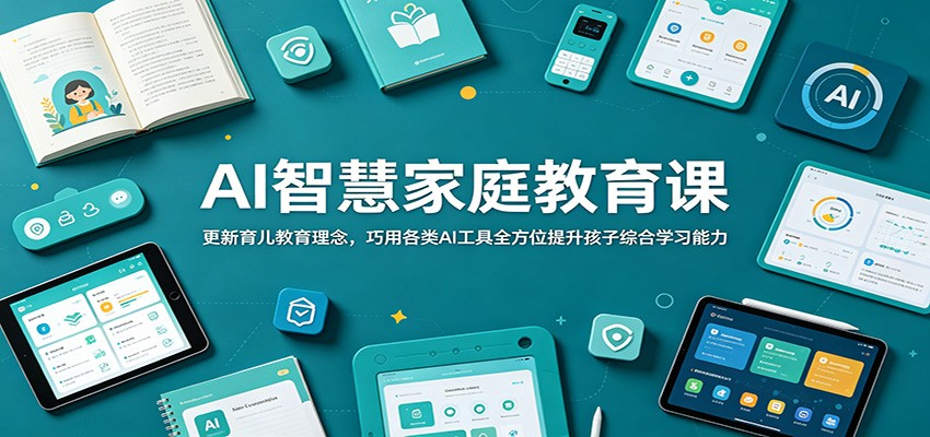 AI智慧家庭教育课：更新育儿教育理念，巧用各类AI工具全方位提升孩子综合学习能力-niguangts
