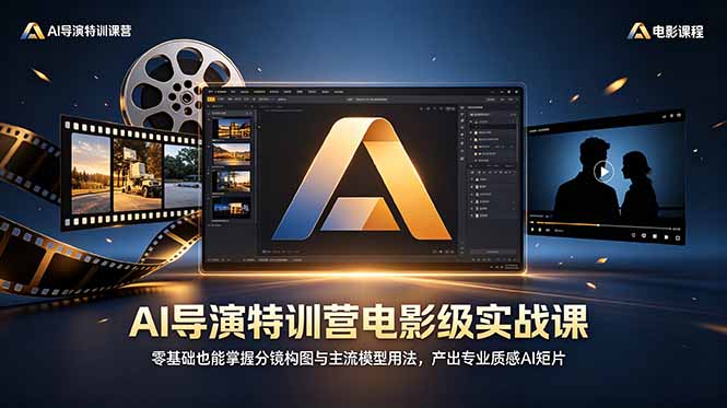 AI导演特训营电影级实战课，零基础也能掌握分镜构图与主流模型用法，产出专业质感AI短片-niguangts