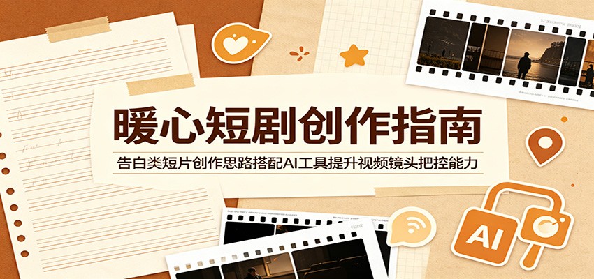 暖心短剧创作指南：告白类短片创作思路搭配AI工具提升视频镜头把控能力-niguangts