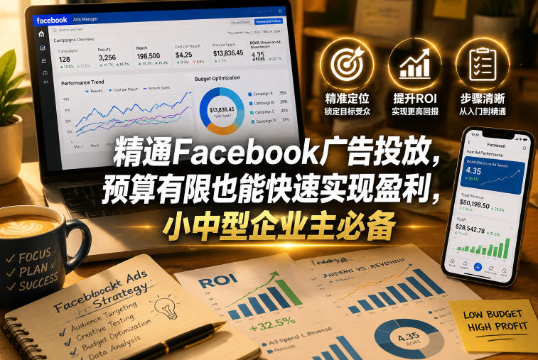 精通Facebook广告投放，预算有限也能快速实现盈利，小中型企业主必备【原创双语字幕】-niguangts