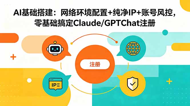 AI基础搭建：网络环境配置+纯净IP+账号风控，零基础搞定Claude/GPTChat注册-niguangts