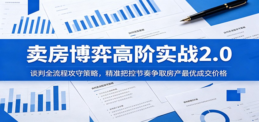 卖房博弈高阶实战2.0：谈判全流程攻守策略，精准把控节奏争取房产最优成交价格-niguangts
