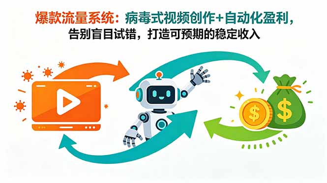 爆款流量系统：病毒式视频创作+自动化盈利，告别盲目试错，打造可预期的稳定收入-niguangts