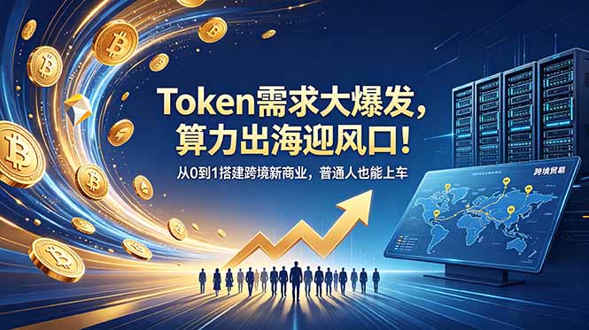 Token需求大爆发，算力出海迎风口！从0到1搭建跨境新商业，普通人也能上车-niguangts