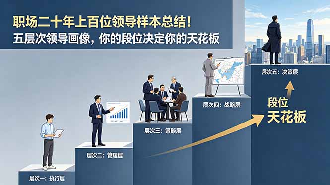 付费文章：职场二十年上百位领导样本总结！五层次领导画像，你的段位决定你的天花板-niguangts