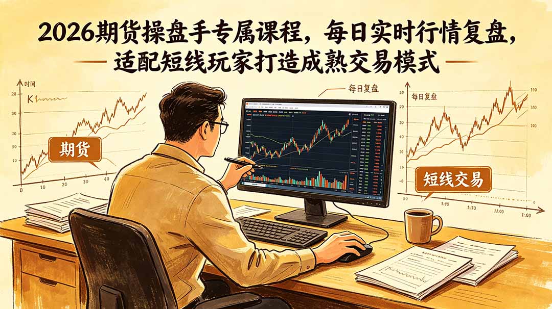 2026期货操盘手专属课程-更新6月，每日实时行情复盘，适配短线玩家打造成熟交易模式-niguangts