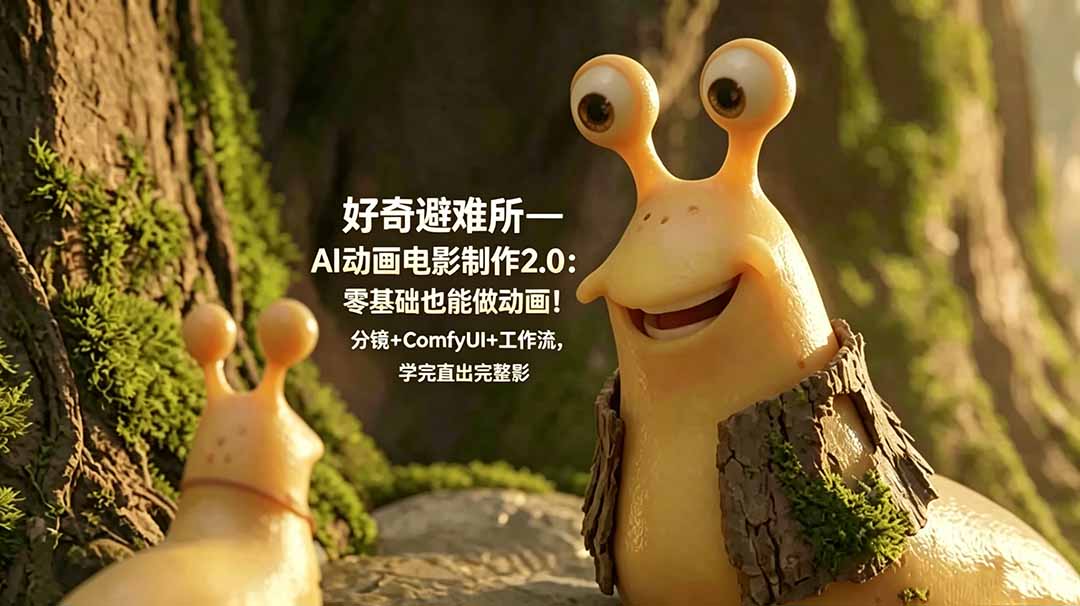 好奇避难所—AI动画电影制作2.0：零基础也能做动画！分镜+ComfyUI+工作流，学完直出完整影片-niguangts