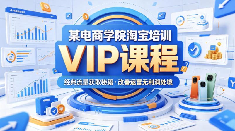 某电商学院淘宝培训VIP课程，各种经典有用的流量获取秘籍，改善运营产品没利润的处境(2026年6月)-niguangts