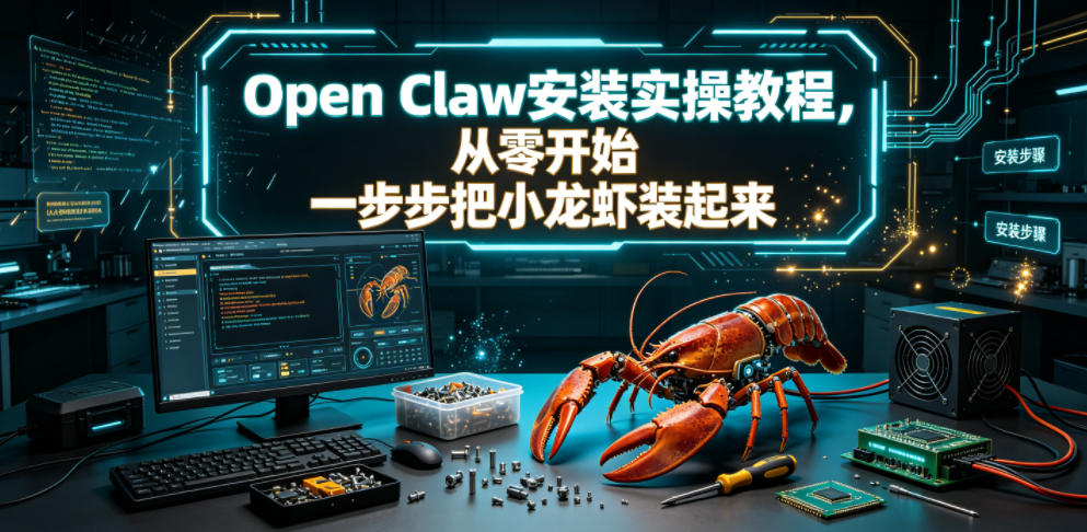 Open Claw安装实操教程，从零开始一步步一步步把小龙虾装起来-niguangts