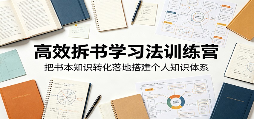 高效拆书学习法训练营，把书本知识转化落地搭建个人知识体系-niguangts