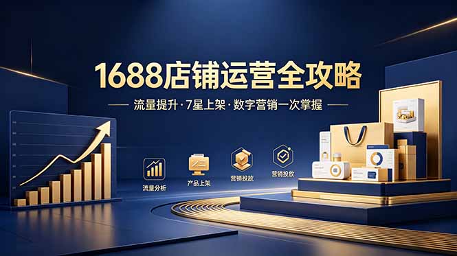 1688店铺没流量？产品上架不到7星？数字营销不会投？全套运营技能一次学(更新6月-niguangts