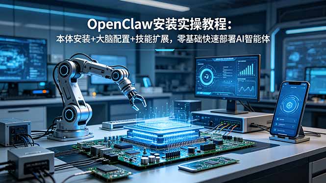 OpenClaw安装实操教程：本体安装+大脑配置+技能扩展，零基础快速部署AI智能体-niguangts