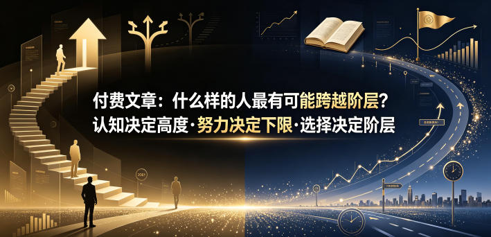 付费文章：什么样的人最有可能跨越阶层？认知决定高度·努力决定下限·选择决定阶层-niguangts