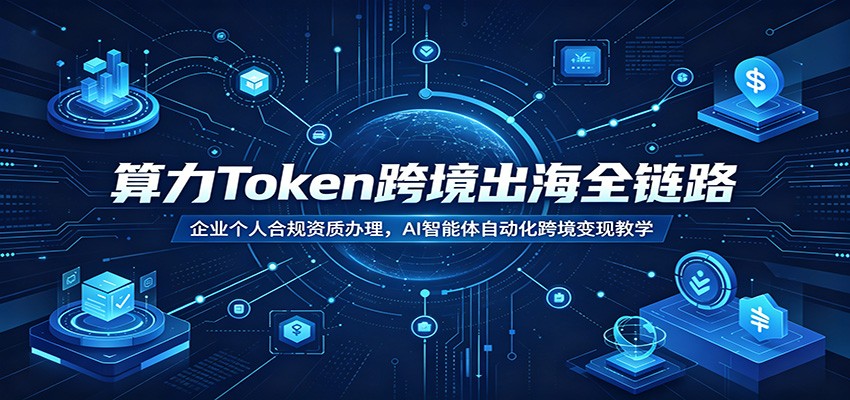 算力Token跨境出海全链路：企业个人合规资质办理，AI智能体自动化跨境变现教学-niguangts