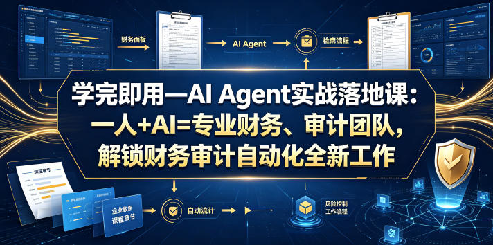 学完即用—AI Agent实战落地课：一人+AI=专业财务、审计团队，解锁财务审计自动化全新工作模式-niguangts
