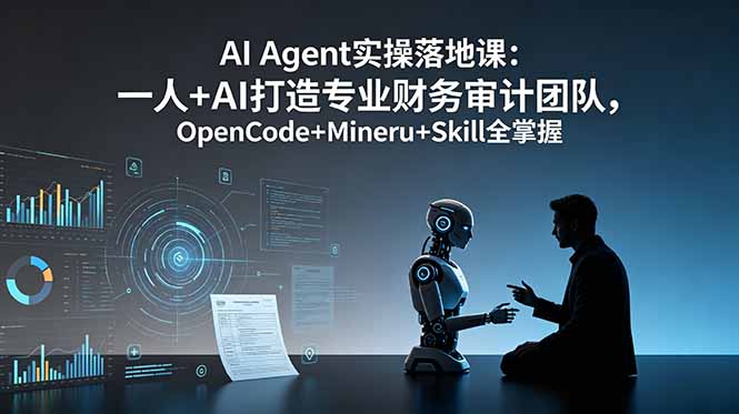 AI Agent实操落地课：一人+AI打造专业财务审计团队，OpenCode+Mineru+Skill全掌握-niguangts