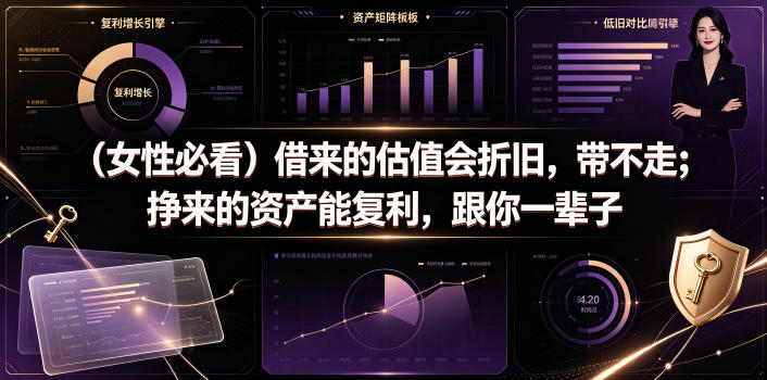 付费文章：(女性必看)借来的估值会折旧，带不走；挣来的资产能复利，跟你一辈子-niguangts