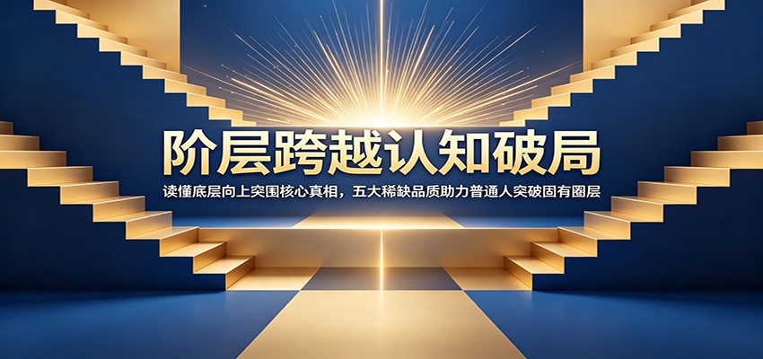 阶层跨越认知破局：读懂底层向上突围核心真相，五大稀缺品质助力普通人突破固有圈层-niguangts