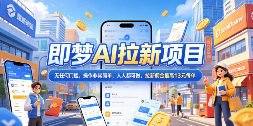 2026年即梦AI拉新项目最新玩法，无任何门槛，操作非常简单，人人都可做，拉新佣金最高13米每单(更新6月30日)-niguangts