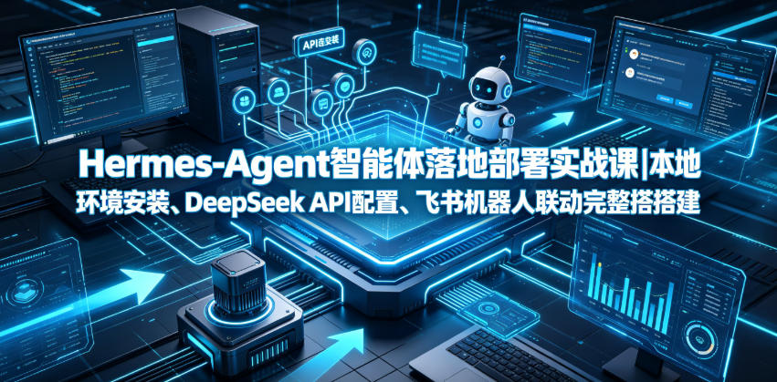 Hermes-Agent智能体落地部署实战课｜本地环境安装、DeepSeek API配置、飞书机器人联动完整搭建教程-niguangts