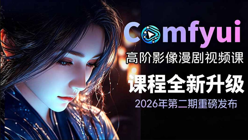 2026新版ComfyUI漫剧动画全流程实战课，0基础入门到进阶全流程动态漫，轻松实现流量变现-niguangts