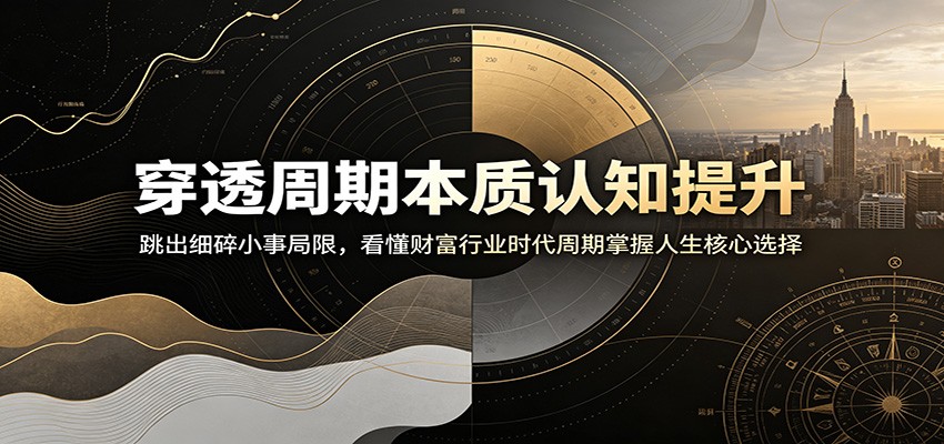 穿透周期本质认知提升：跳出细碎小事局限，看懂财富行业时代周期掌握人生核心选择-niguangts