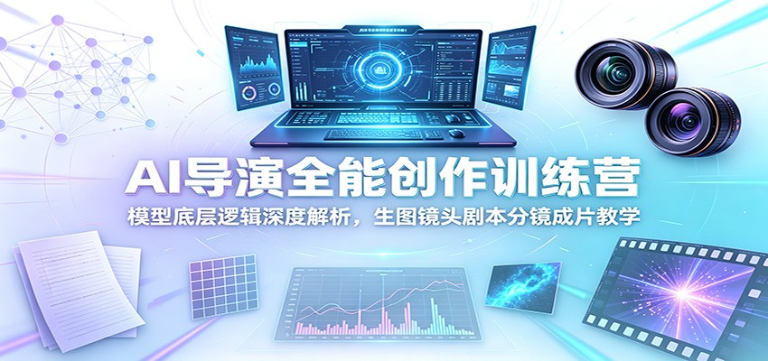 AI导演全能创作训练营：模型底层逻辑深度解析，生图镜头剧本分镜成片教学-niguangts