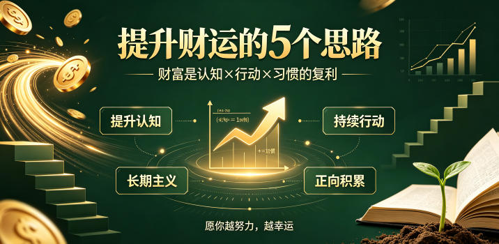 付费文章：提升财运的5个思路——财富是认知x行动x习惯的复利，愿你越努力，越幸运-niguangts