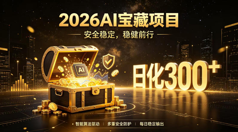 2026AI安全掘金项目，日化稳定300+，无需人为干预操作，当天见收益，操作简单【揭秘】-niguangts