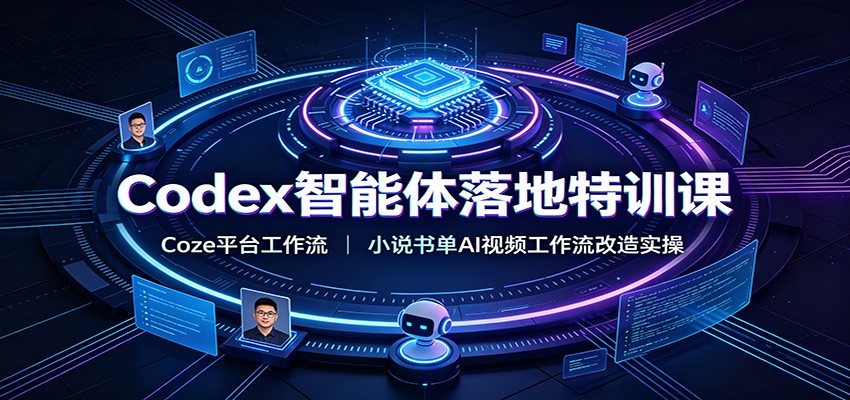 Codex智能体落地特训课：Coze平台工作流，小说书单AI视频工作流改造实操-niguangts