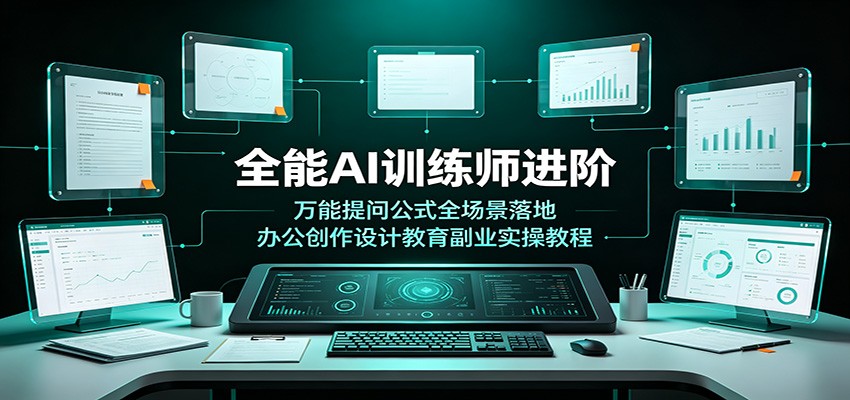 全能AI训练师进阶：万能提问公式全场景落地，办公创作设计教育副业实操教程-niguangts