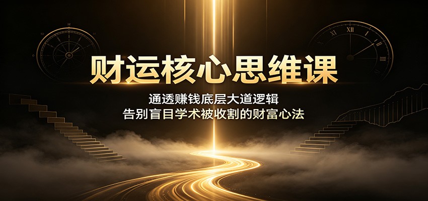 财运核心思维课：通透赚钱底层大道逻辑，告别盲目学术被收割的财富心法-niguangts