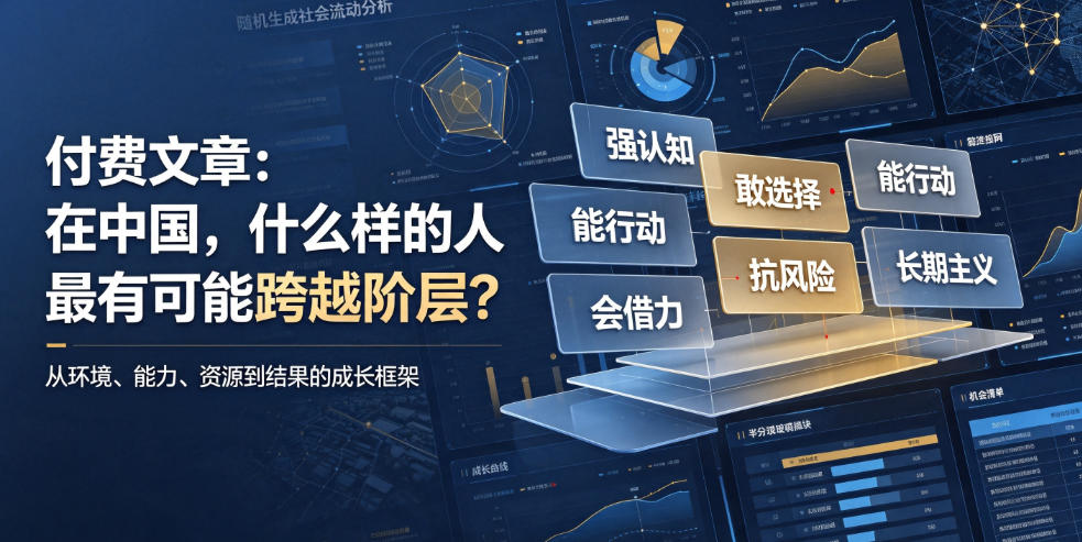 付费文章：在中国，什么样的人最有可能跨越阶层？-niguangts